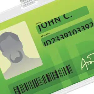 green ID card