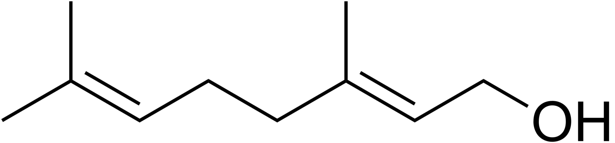 Geraniol structure