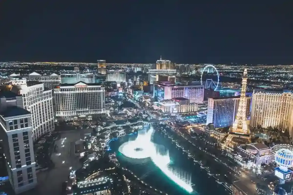 Top view of Las Vegas