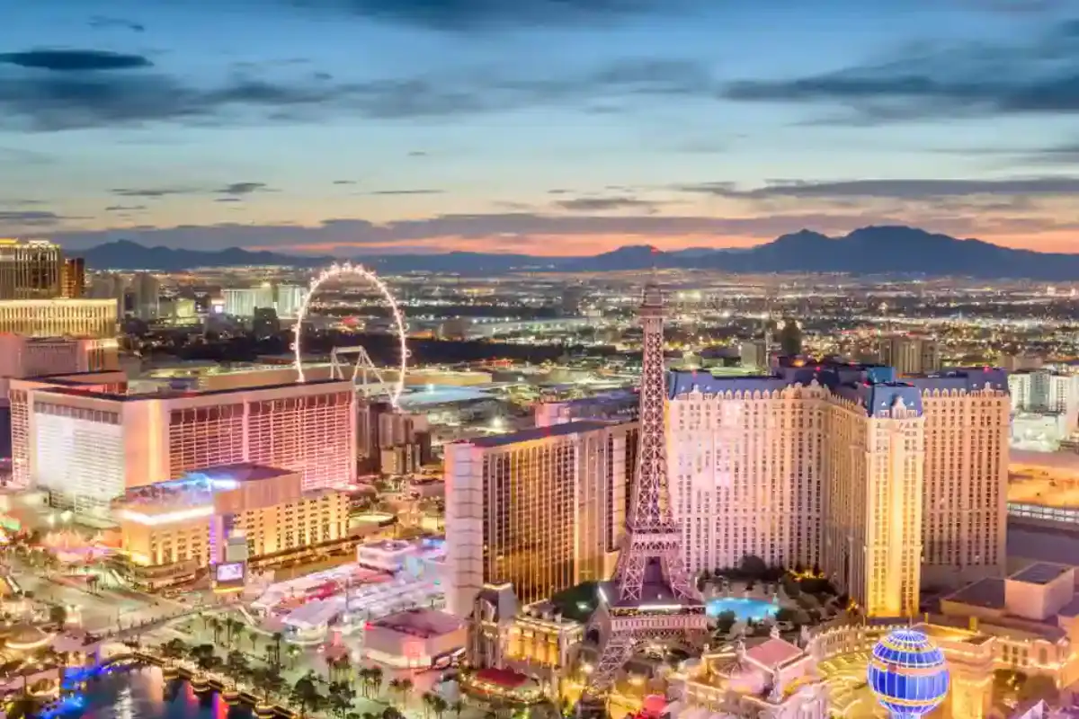 Air view of Las Vegas