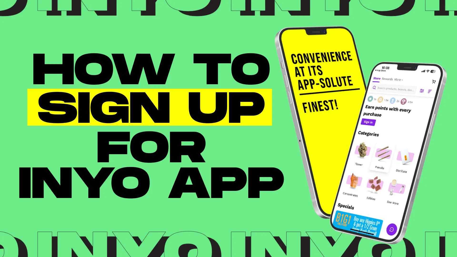 How to sign up for inyo app