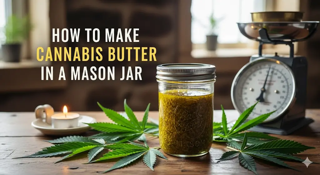 How to Make Cannabis Butter in a Mason Jar